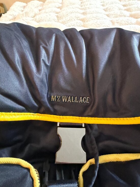 MZ Wallace Black Nylon Backpack with Yellow Trim main image 4